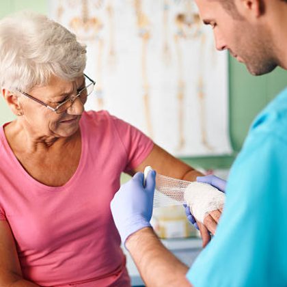 Wound dressing at home